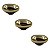 KIT 3 PUXADOR PONTO SEIXO P 30MM X 22,5MM GOLD (BRILHO) ZEN - Imagem 1