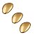 KIT 3 PUXADOR SEIXO G 78MM X 50MM DOURADO MATTE FOSCO ZEN - Imagem 1