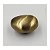 KIT 5 PUXADOR SEIXO P 30 X 22,5MM GOLD ESCOVADO DOURADO ZEN - Imagem 2