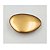 Kit 5 Puxador Seixo G 78mm X 50mm Dourado Matte fosco Zen - Imagem 3
