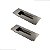 2 PUXADORES CONCHA EMBUTIR INOX POLIDO PORTA CORRER 15CM - Imagem 1