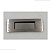 PUXADOR CONCHA EMBUTIR INOX POLIDO PORTA CORRER GAVETA 15CM - Imagem 4