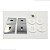 KIT ROSETA AVULSA FECHADURA PADO INTERNA CROMADA SM RQ2 ZM - Imagem 3