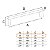 Kit 3 Puxador Moveis Liveri Il955 096mm Preto Italy Line - Imagem 8