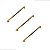 Kit 3 Puxador Liveri Il 955 160mm Dourado Fosco Italy Line - Imagem 1