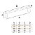 Kit 5 Puxador Moveis Liveri Il 955 128mm Preto Italy Line - Imagem 7