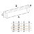 Kit 5 Puxador Liveri Il 955 160mm Dourado Fosco Italy Line - Imagem 6