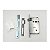 MÁQUINA AVULSA FECHADURA AROUCA BANHEIRO 4050 55 MM INOX - Imagem 4