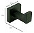 Cabide Gancho Banheiro Italy Line Eterna Inox Preto Black - Imagem 2