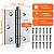 Kit 3 Dobradiças Pado 3530 Com Rolamento Aço Cromado 3 1/2 X 3 Polegadas Portaberta Para Porta Madeira Ou Metal De Até 45 Kg Com Parafusos 3,5 X 3 Polegadas - Imagem 2