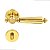 Fechadura Porta Externa Roi Imab Dourada Brilhante Maq. 55mm - Imagem 1