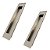 Kit 2 Puxador Concha Embutir Porta Inox 304 Escovado 25 Cm - Imagem 1