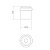 KIT 3 AMORTECEDOR DE PORTA IMAB 0300 ZAMAK ACETINADO (FOSCO) - Imagem 4