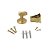 Kit 3 Prendedor Fixador Trava Porta Dourado Fosco 806 Piso - Imagem 2