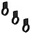 Kit 3 Puxador Antique Ponto Zen Preto Zp5404.24 Pingente - Imagem 1