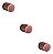 Kit 3 Puxador Bali Granado Ponto Vecchio Cobre Zen Design - Imagem 1