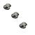 Kit 3 Puxador Beetle Com Base Granada Zen Cromado - Imagem 2