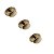 Kit 3 Puxador Beetle Com Base Granada Zen Gold (brilhante) - Imagem 1