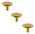 Kit 3 Puxador Beetle Zen Dourado (fosco) Zp5403.955 Ponto - Imagem 1