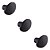 Kit 3 Puxador Beetle Zen Preto Zp5403.24 Ponto - Imagem 1