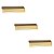 Kit 3 Puxador Citizen 45 Graus G Dourado Matte Fosco Zen - Imagem 1
