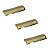 Kit 3 Puxador Citizen 45 Graus G Gold Dourado Brilhante - Imagem 1