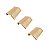 Kit 3 Puxador Citizen 45 Graus P Dourado Matte Fosco Zen - Imagem 1
