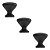 Kit 3 Puxador Cup Zen Preto Zp5238.24 - Imagem 1