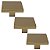 Kit 3 Puxador Dourado Matte Italy Line Il2248 Metal 35 Mm - Imagem 1