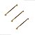 Kit 3 Puxador Liveri Il 955 160mm Dourado Fosco Italy Line - Imagem 1
