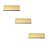Kit 3 Puxador Moveis Ken 32mm Dourado Matte Fosco Zen - Imagem 1
