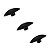 Kit 3 Puxador Moveis Orion 55 X 27mm Preto Fosco Zen Ponto - Imagem 1