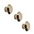 Kit 3 Puxador Moveis Ponto Disk P Gold Dourado Brilhante Zen - Imagem 1