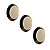 Kit 3 Puxador Para Moveis Ponto Disk G Gold Brilhante Zen - Imagem 1