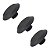 Kit 3 Puxador Para Moveis Ponto Disk G Preto Fosco Zen - Imagem 1