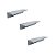 KIT 3 PUXADOR PARA MÓVEIS SOTTILE 160 MM ZEN ALUMINIO FOSCO - Imagem 1