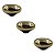 KIT 3 PUXADOR PONTO SEIXO P 30MM X 22,5MM GOLD (BRILHO) ZEN - Imagem 1