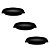 Kit 3 Puxador Vivaro 222 Preto Fosco Italy Line 96 Mm - Imagem 1
