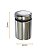Kit 4 Prolongador Inox Polido 25 X 25 Mm Suporte Vidro Placa - Imagem 4