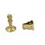 Kit 5 Prendedor Fixador Trava Porta Dourado Fosco 807 Parede - Imagem 3
