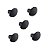 Kit 5 Puxador Beetle Zen Preto Zp5403.24 Ponto - Imagem 1