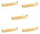 Kit 5 Puxador Creta Dourado Zen 192 Mm Zp3950.955 - Imagem 1