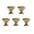 Kit 5 Puxador Cup Zen Dourado (dourado Fosco) Zp5238.955 - Imagem 1