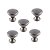 Kit 5 Puxador Cup Zen Niquel Velho Zp5238.889 Ponto - Imagem 1