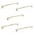 Kit 5 Puxador Dourado Fosco Il950 Liveri Italy Metal 224mm - Imagem 1