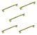 Kit 5 Puxador Dourado Il 950 Metal 96mm C/ Parafusos - Imagem 1