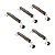 Kit 5 Puxador Manico Di Coltello Wood Escovado Zen 160mm - Imagem 1