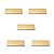 Kit 5 Puxador Moveis Ken 32mm Dourado Matte Fosco Zen - Imagem 1