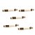 Kit 5 Puxador Nord Alça 160 Mm Dourado Matte Zen Móveis - Imagem 1