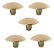 Kit 5 Puxador Orion Zen 33x20mm Gold ( Brilhante)  Pequeno - Imagem 1
